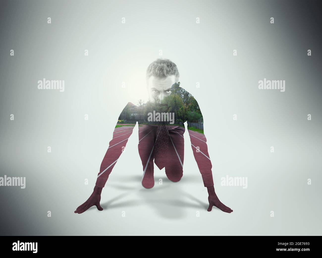 Man kneeling suit hi-res stock photography and images - Alamy