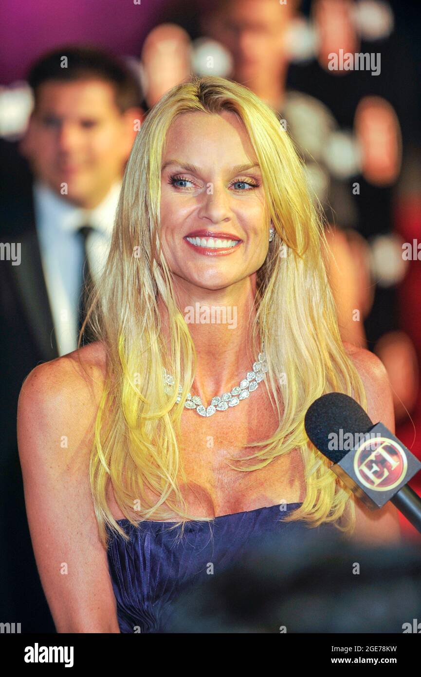 Actress Nicollette Sheridan attends arrivals for Entertainment Tonight and PEOPLE Emmy After Party at Walt Disney Concert Hall on September 21, 2008 in Los Angeles, California. Stock Photo