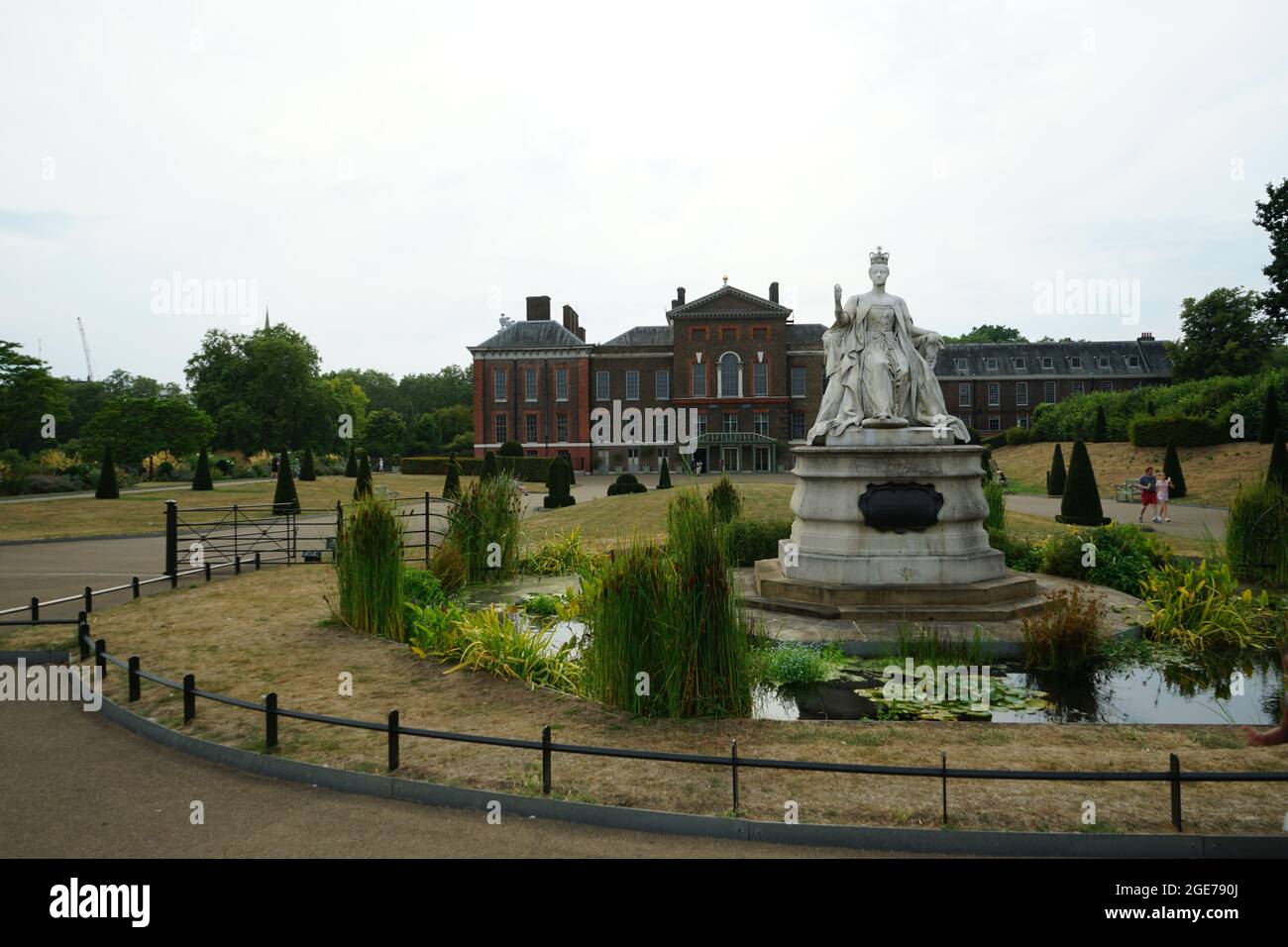 Kensington palace in Kensington gardens, London, England, U.K Stock