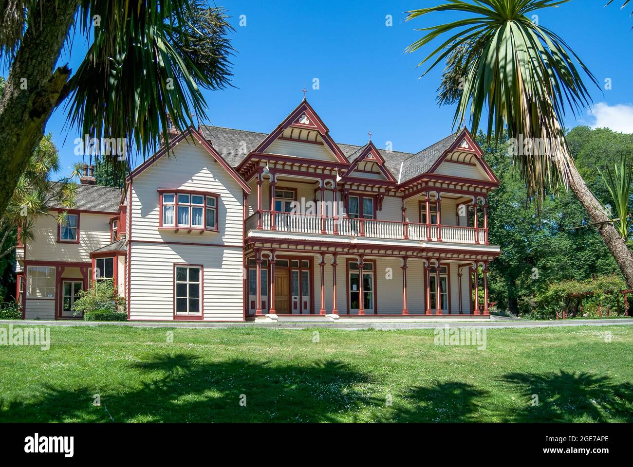 Riccarton House and gardens, Riccarton, Christchurch, Canterbury, New Zealand Stock Photo