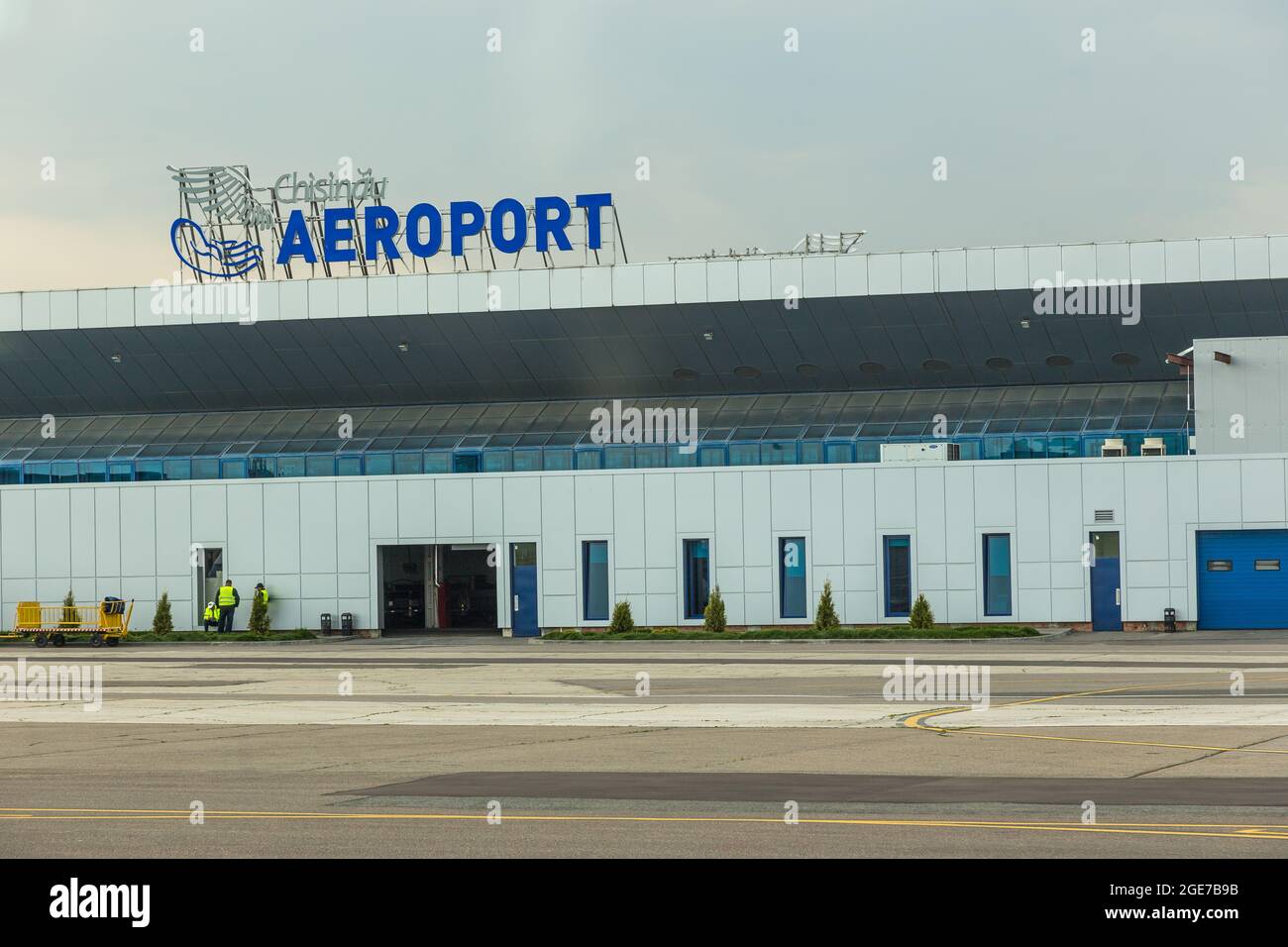 Chisinau, Kishinev, Republic of Moldova - 30 April 2016: View of the Chisinau Airport. International airport of the country. Stock Photo