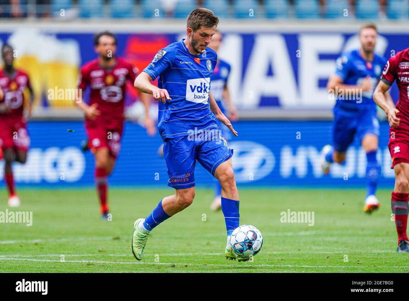 Gent Belgium August 15 Giorgi Chakvetadze Of Kaa Gent During The Jupiler Pro League Match Between Kaa Gent And Kv Mechelen At Ghelamco Arena On August 15 21 In Gent Belgium