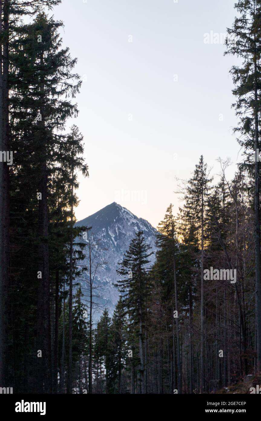 Warm sunrise in the mountains hi-res stock photography and images - Alamy