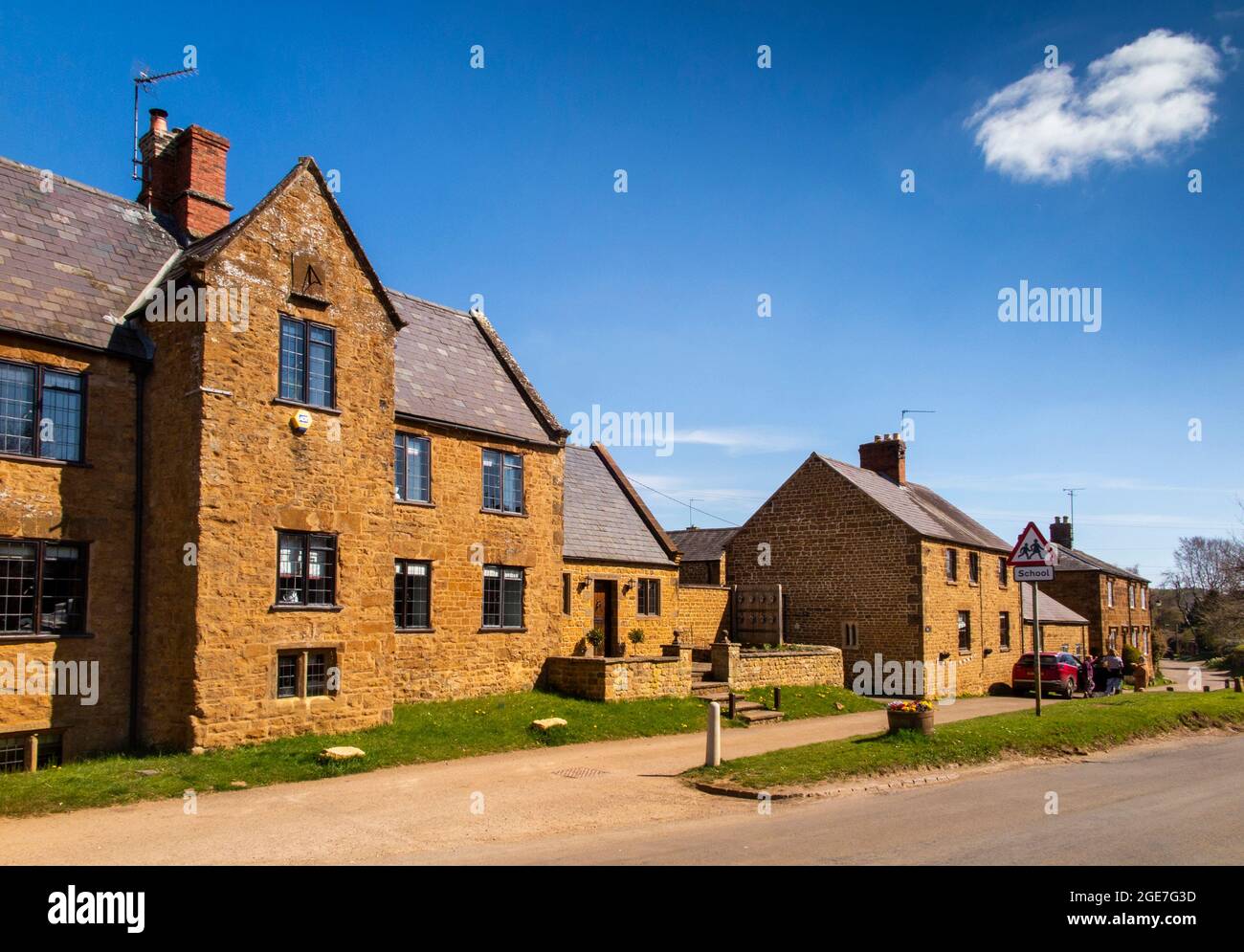 UK, England, Oxfordshire, North Newington, Main Street, the Manor House