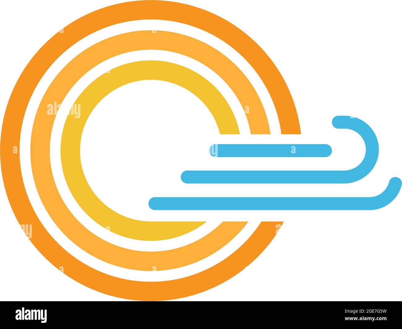 Sunset icon logo vector design template illustrator Stock Vector
