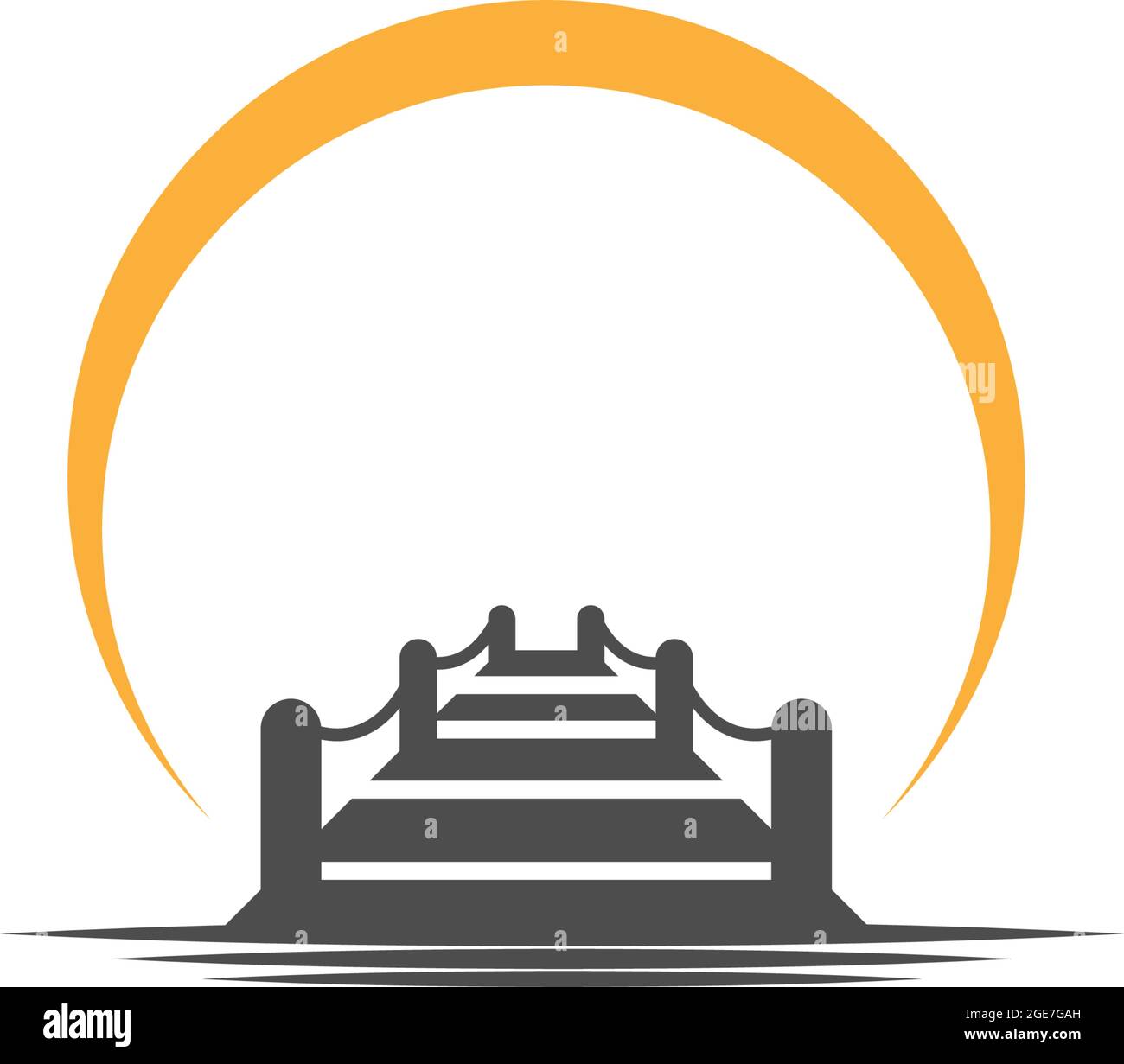 Sunset icon logo vector design template illustrator Stock Vector