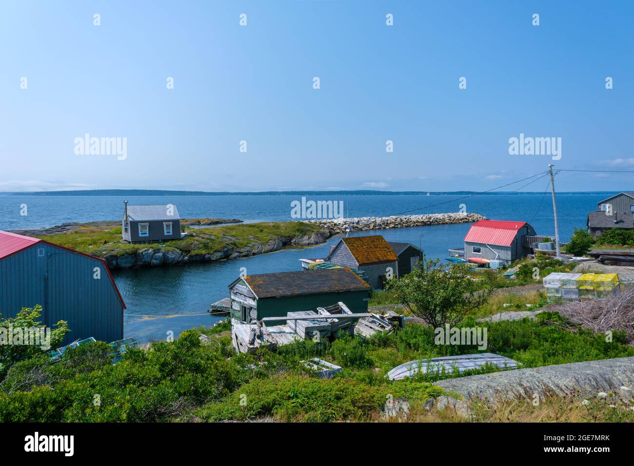 Blue Rocks community in Lunenburg District, Nova Scotia, Canada Stock