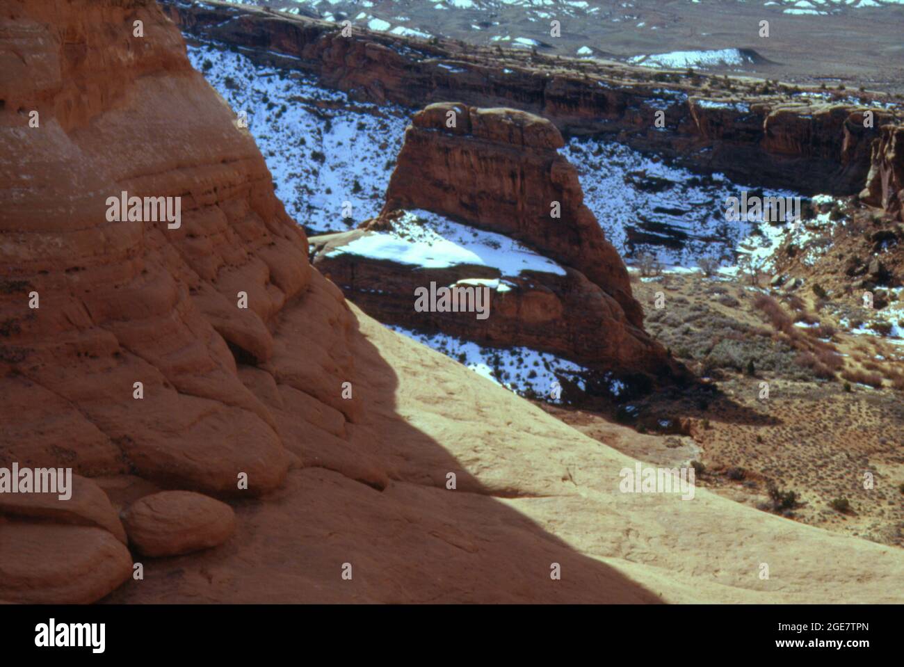 Landscape near Delicate Arch, Utah Stock Photo