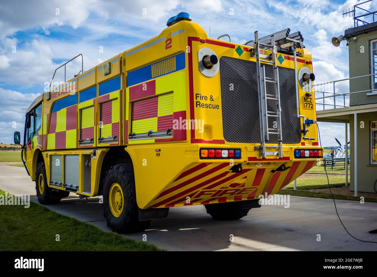 Airport Fire & Resue Truck at the Imperial War Museum Airfield at ...