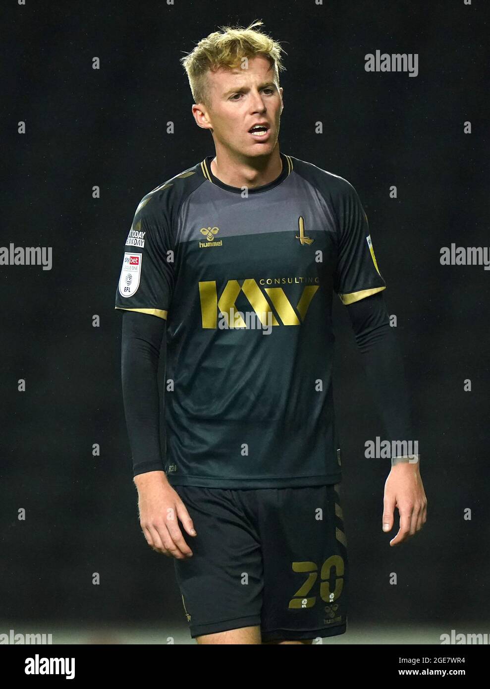 Charlton Athletic's Charlie Kirk during the Sky Bet League One match at Stadium MK, Milton Keynes. Picture date: Tuesday August 17, 2021. Stock Photo