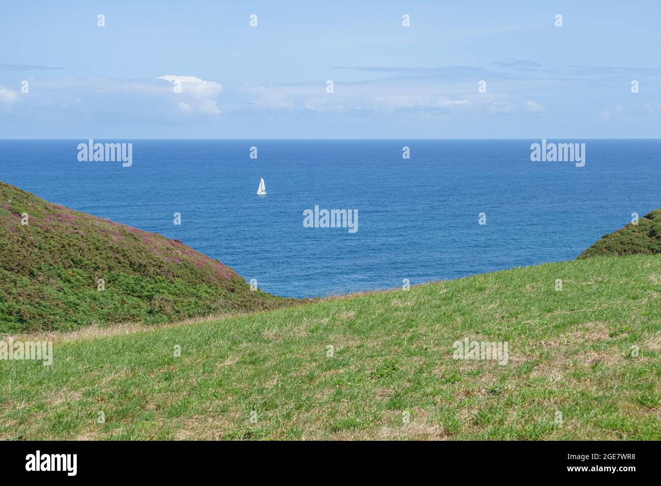 Playa del silencio Gaviero on the Asturian coast. Spain Stock Photo