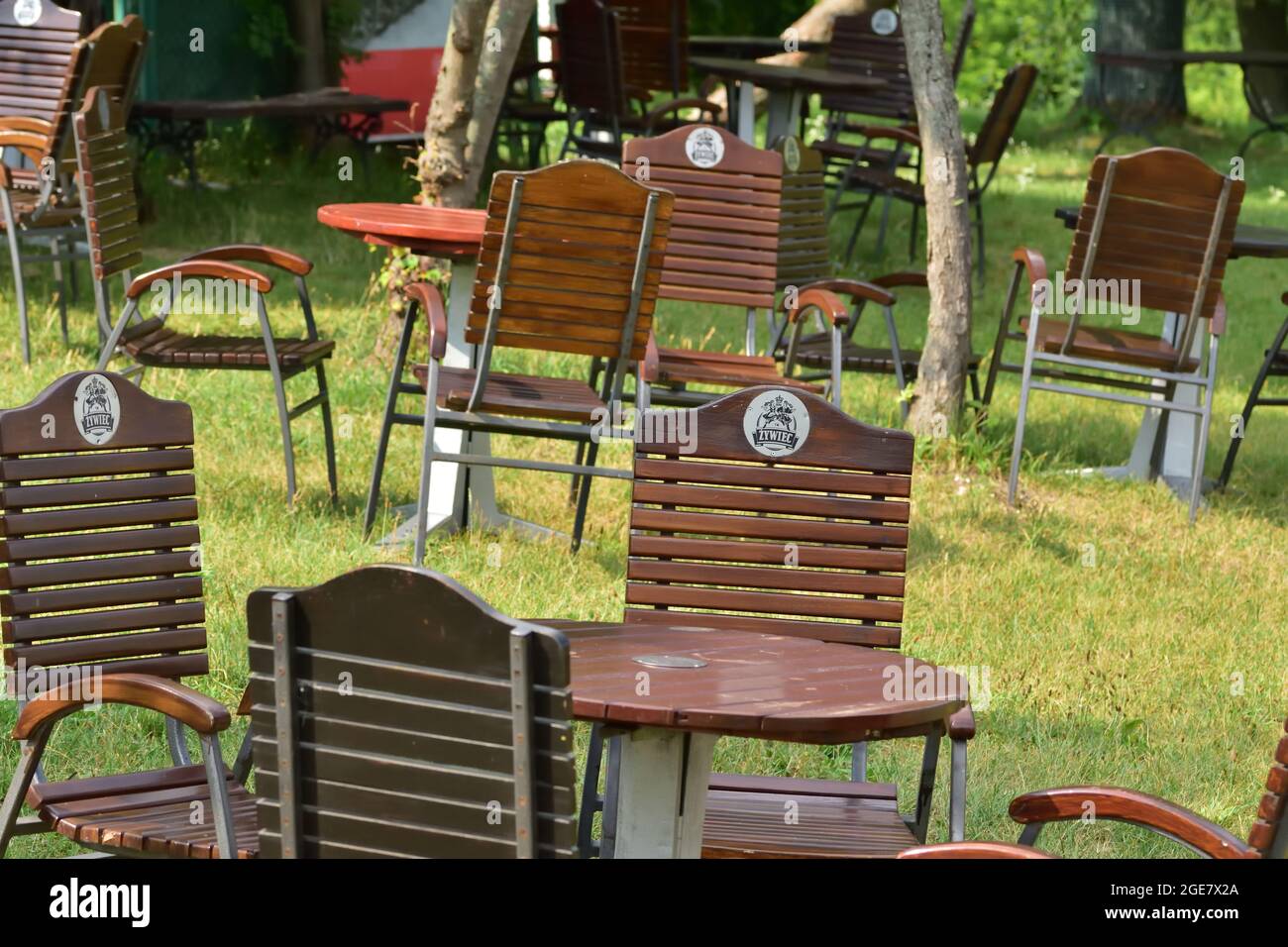 Light benches and nature furniture hi-res stock photography and images -  Alamy