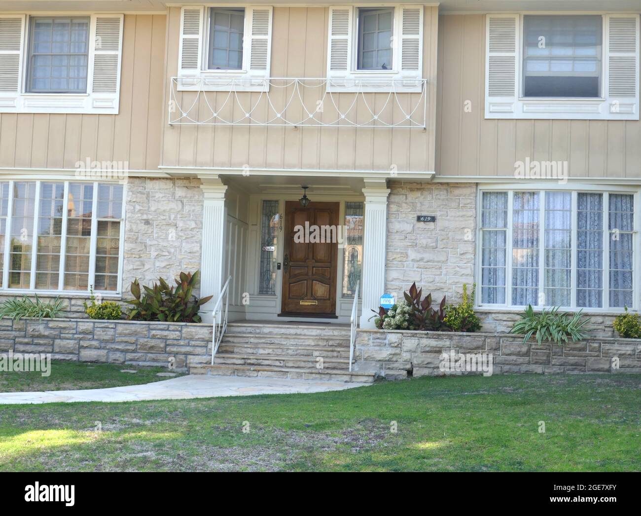 Beverly Hills, California, USA 13th August 2021 A general view of atmosphere of Actress Lana Turner's former home/house at 619 N. Canon Drive on August 13, 2021 in Beverly Hills, California, USA. Photo by Barry King/Alamy Stock Photo Stock Photo