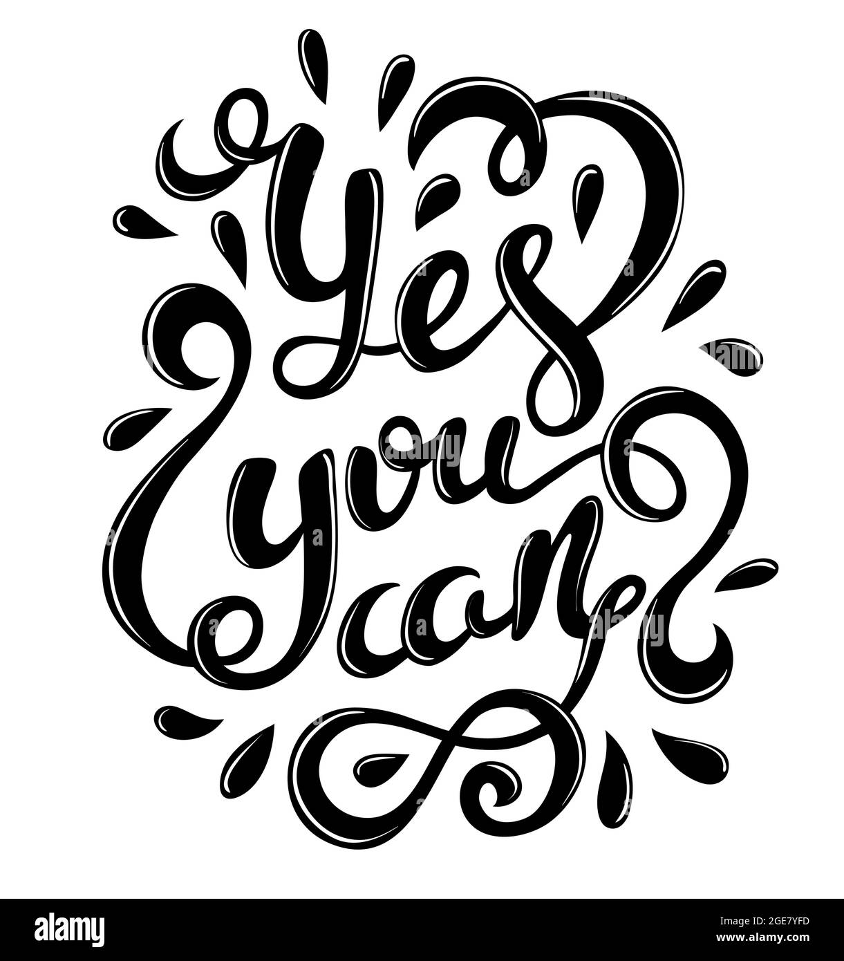 Yes you can poster. Quote Typographical Poster Template, vector