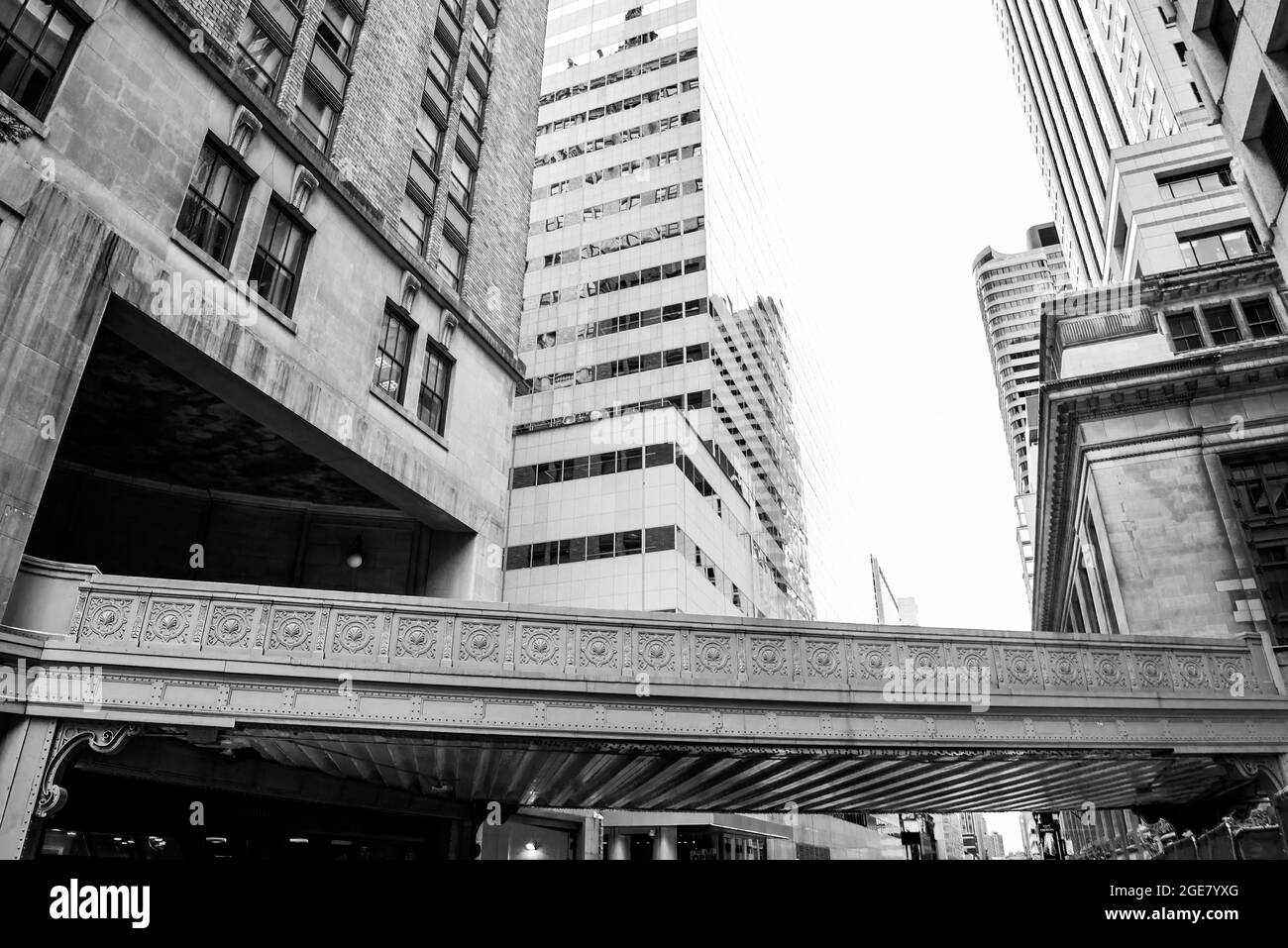 Concrete jungle in black and white Stock Photo Alamy