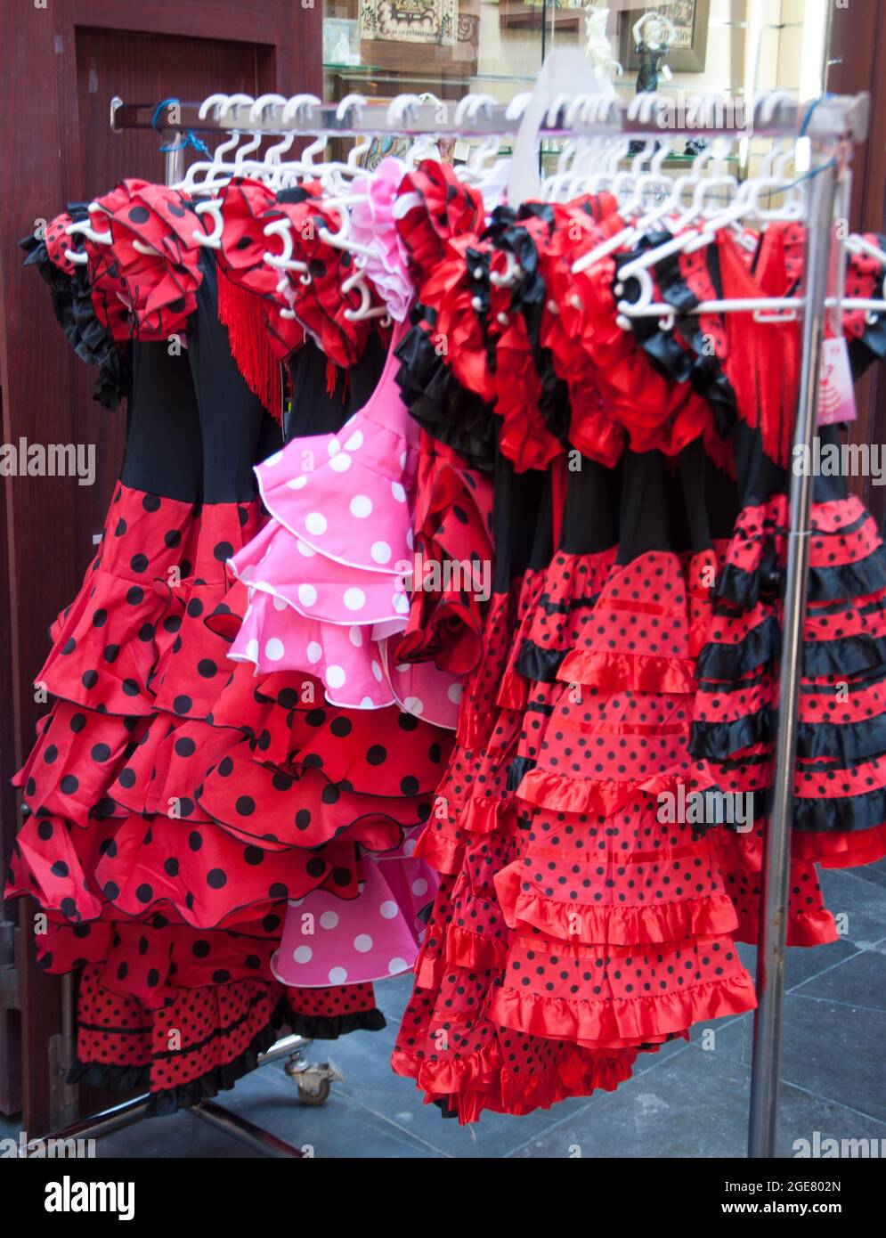 Flamenco Dresses, Valencia, Spain, Europe Stock Photo