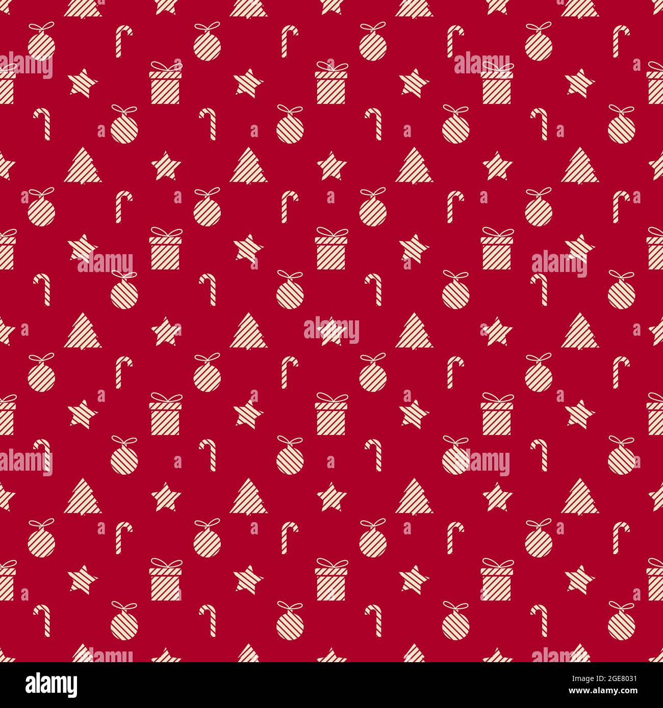 Seamless pattern with Christmas elements, vector illustration Stock ...