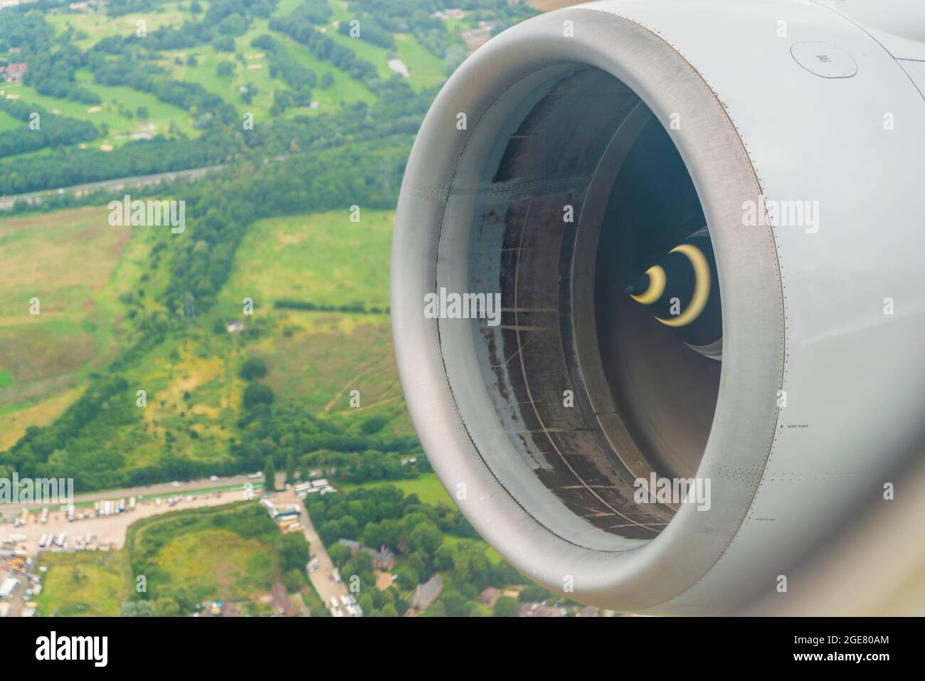 aircraft engine Stock Photo