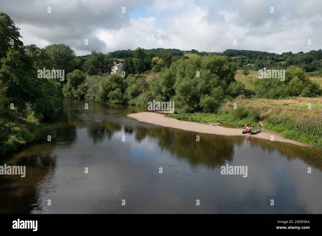 The River Wye at Bredwardinem Herefordshire, UK Stock Photo Alamy