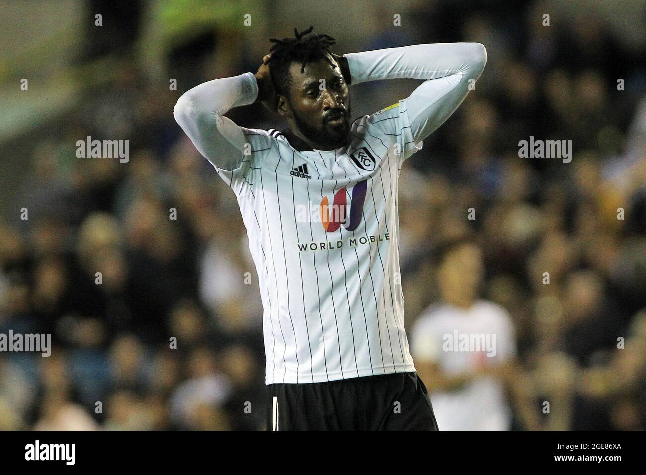 London Uk 17th Aug 21 Andre Frank Zambo Anguissa Of Fulham Reacts During The Game Efl Skybet Championship Match Millwall V Fulham At The Den In London On Tuesday 17th August 21 This