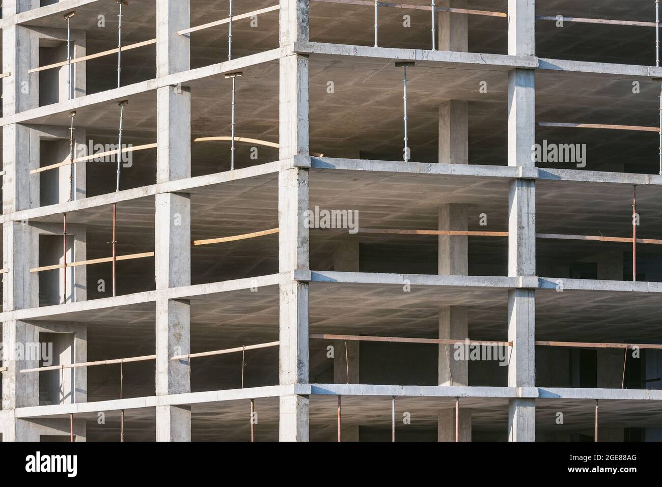 View of the construction site at day time Stock Photo - Alamy