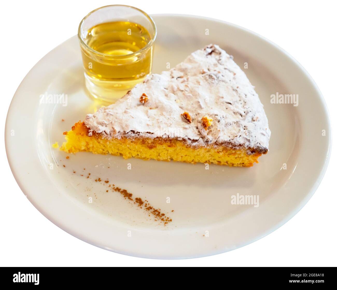Traditional spanish almond pie Tarta de Santiago Stock Photo Alamy