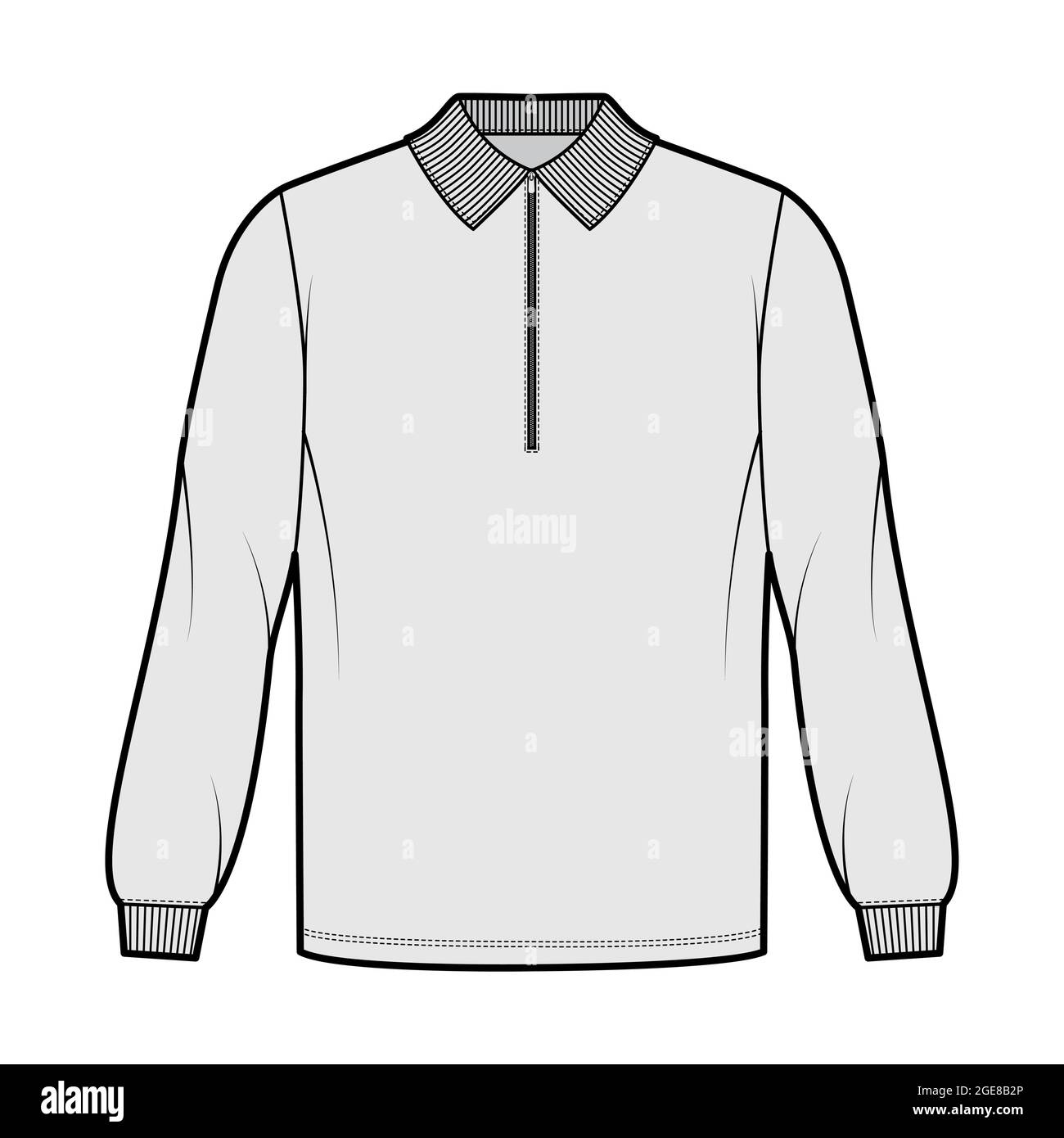 Grey oversized tracksuit Stock Vector Images - Alamy