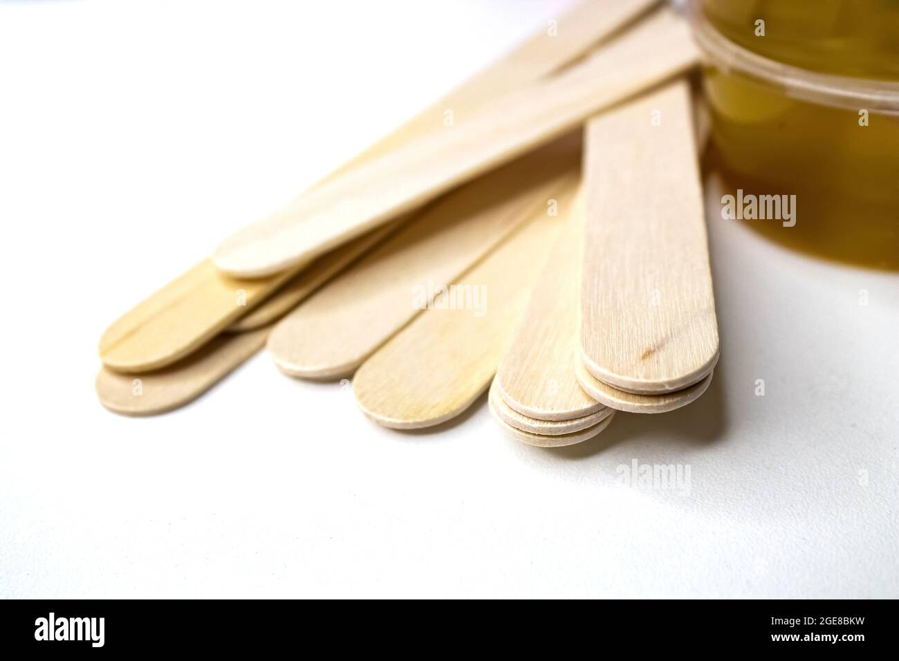 Spatula and sugar for hair removal. Shugaring set. Hair removal with sugar. Sugar paste for