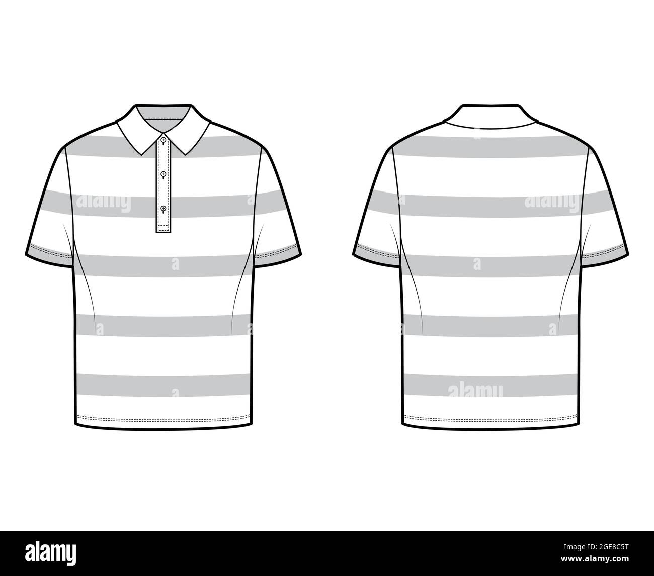 Shirt rugby stripes technical fashion 