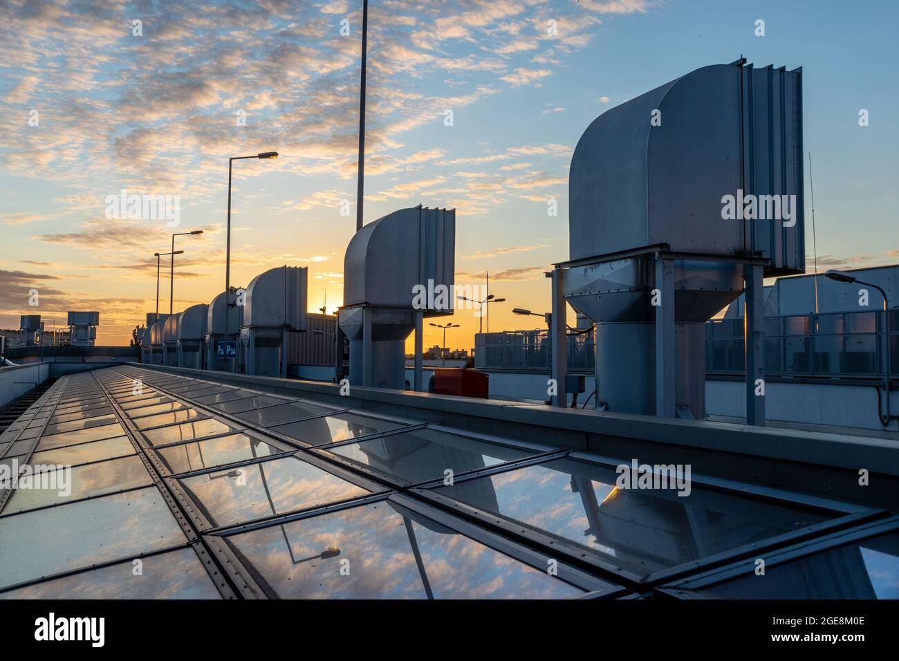 Mechanical Ventilation Shafts of Buildings Stock Photo Alamy