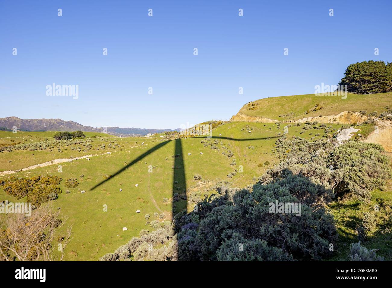 Windbender Shadow Shadow of a Wind Turbine Stock Photo - Alamy