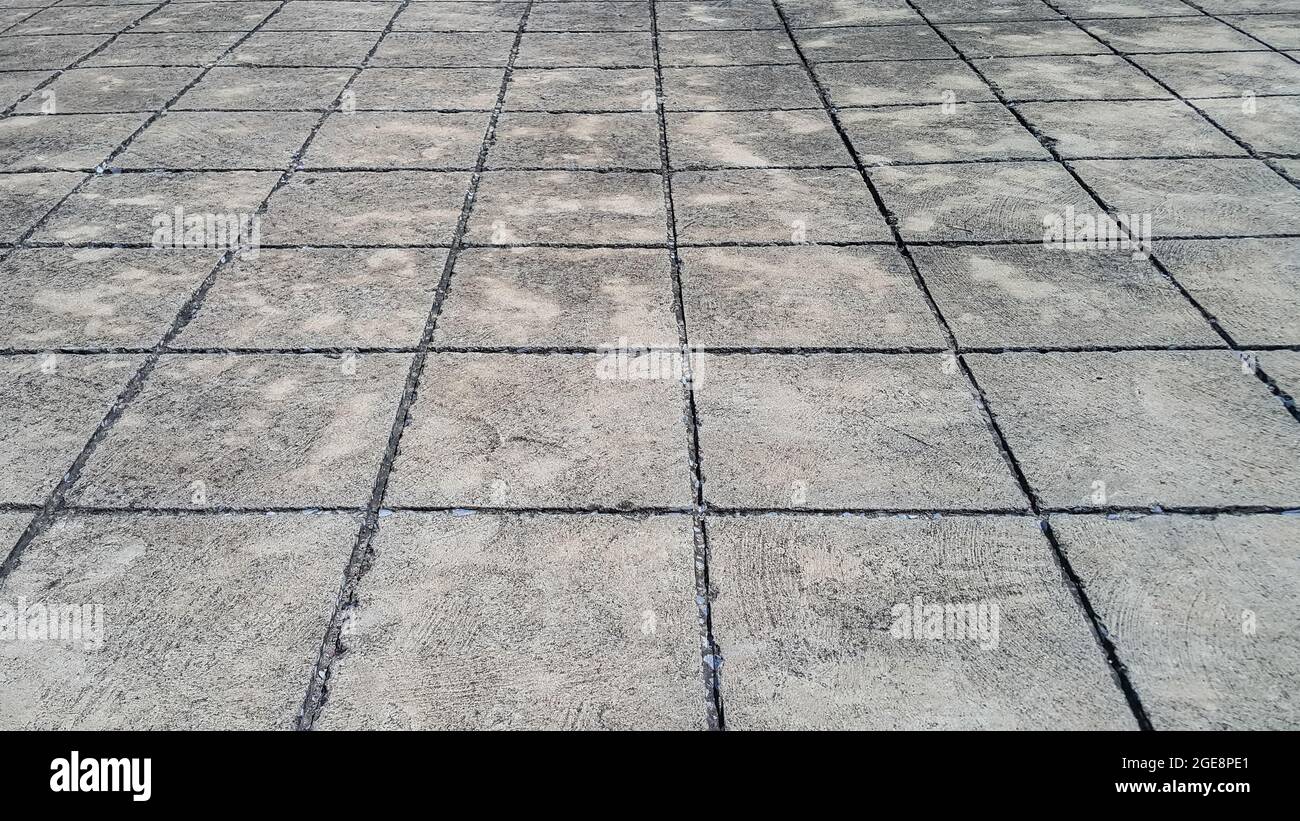 Floor tiles cement street background Stock Photo - Alamy