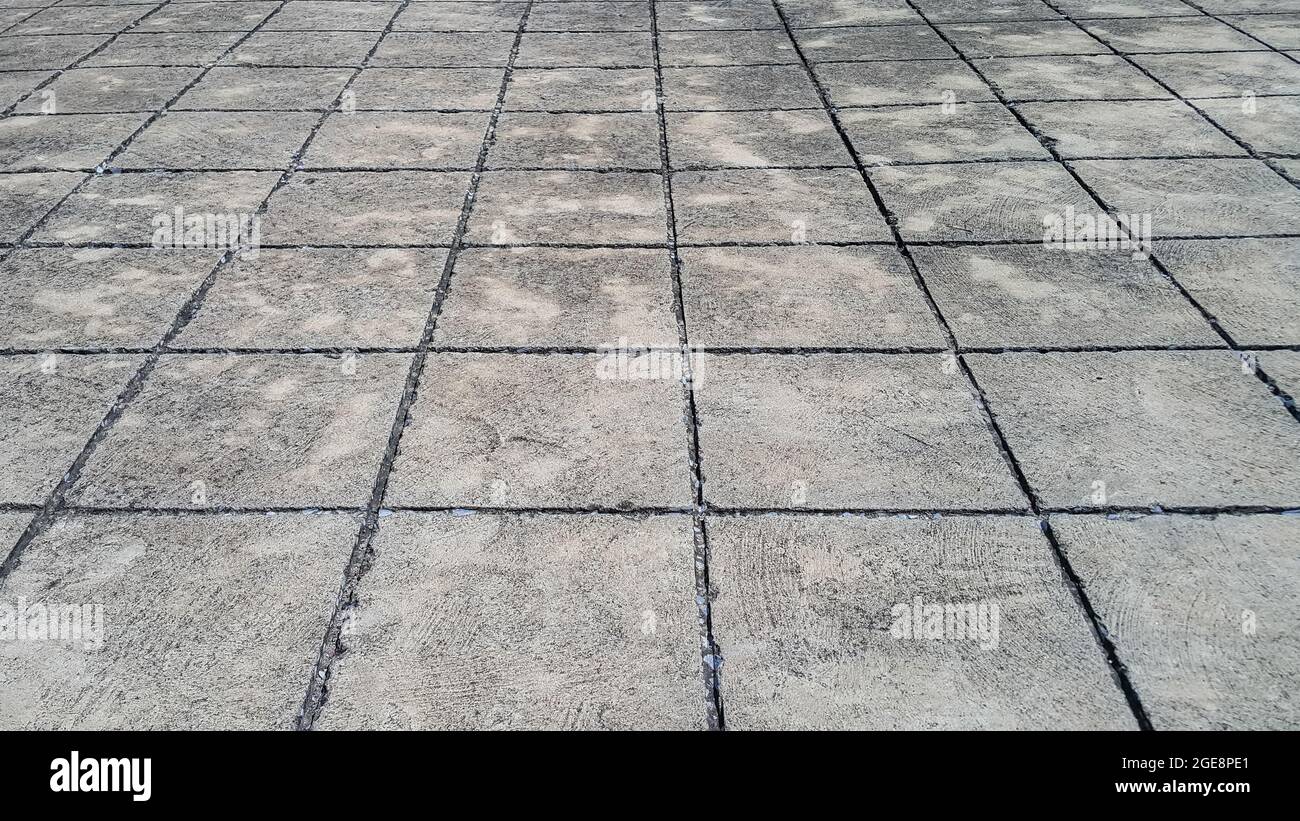 Floor tiles cement street background Stock Photo Alamy