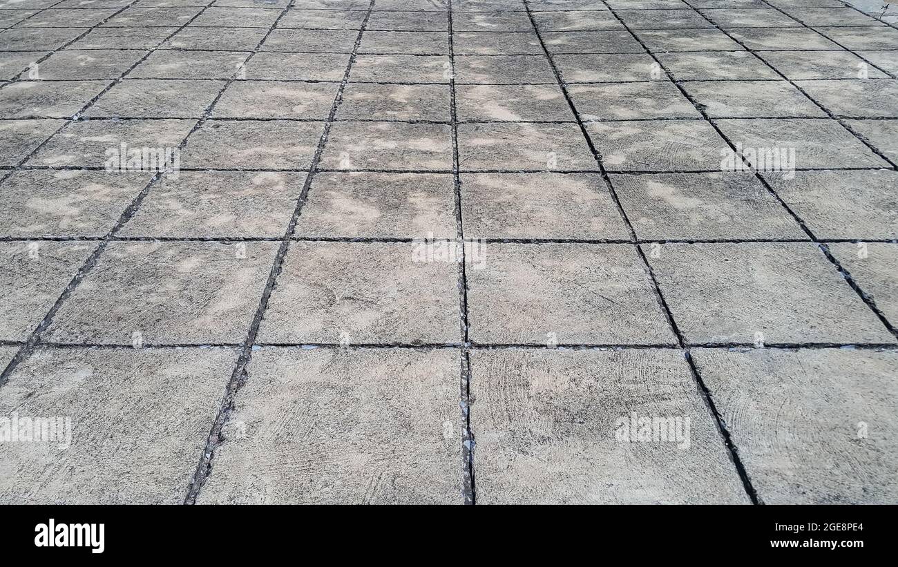 Floor tiles cement street background Stock Photo - Alamy