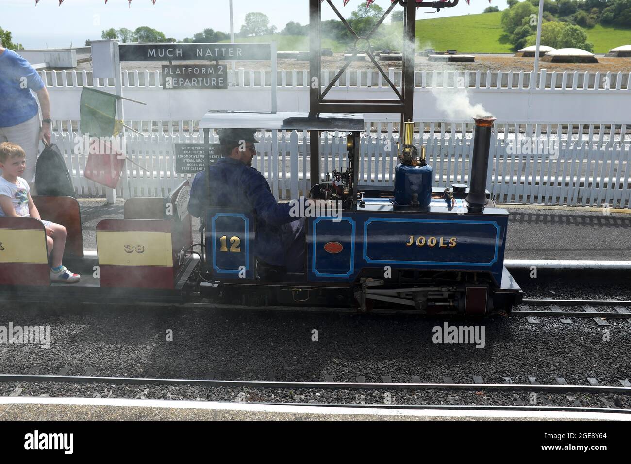 Miniature Steam Engine called Jools at Pecorama Beer Heights Light