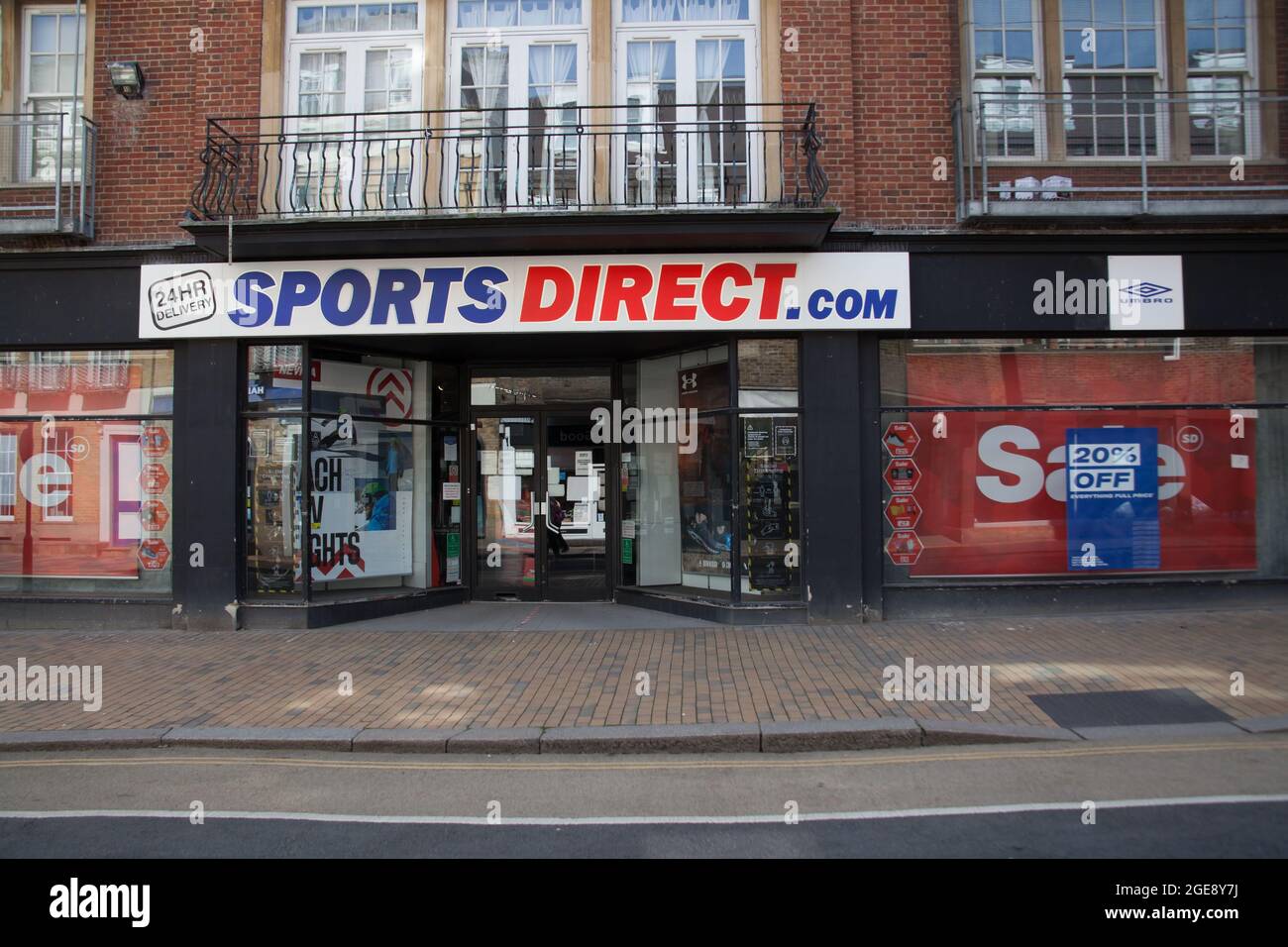 The Sports Direct store on The High Street in Maidenhead in the UK Stock Photo