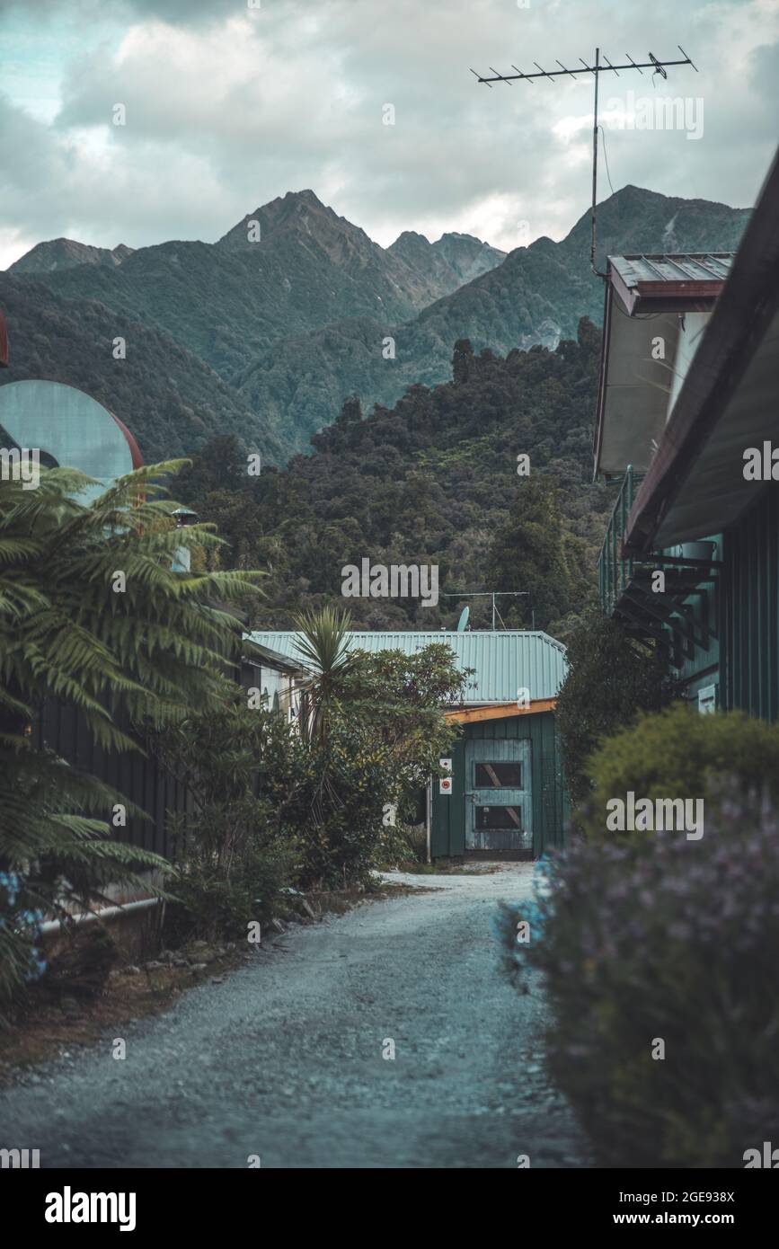 Franz Josef in New Zealand south island Stock Photo Alamy