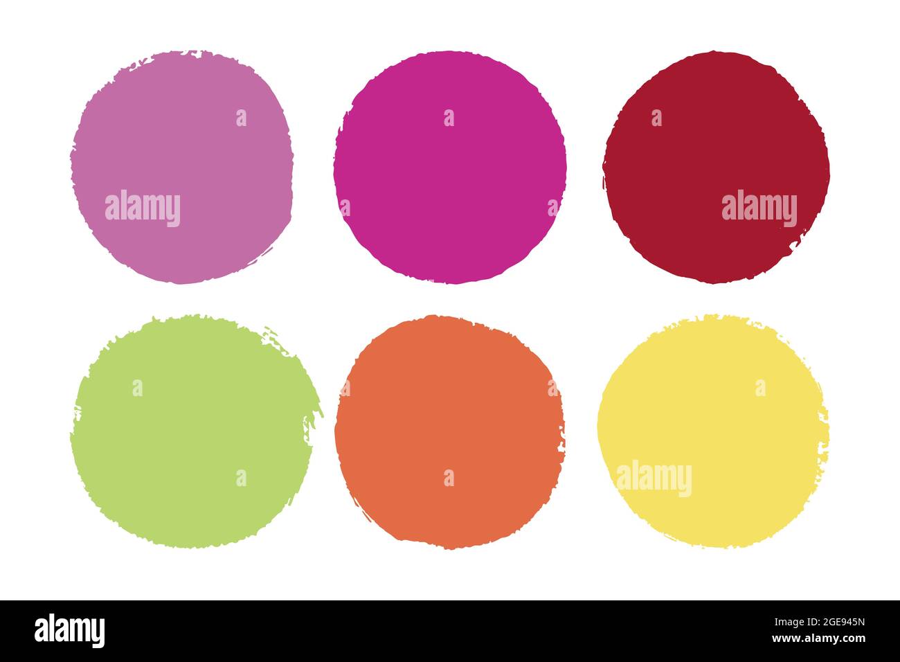 Brush Circle Logo Template Vector Stock Vector
