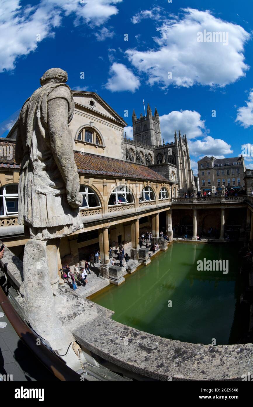 The Great Bath Is Part Of The Roman Baths Complex In The City Of Bath England UK Stock Photo Alamy