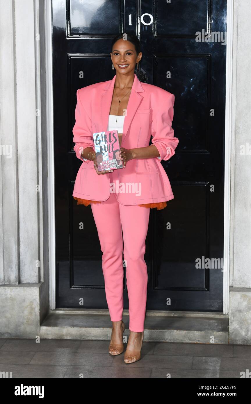 Pink trouser suit hi-res stock 