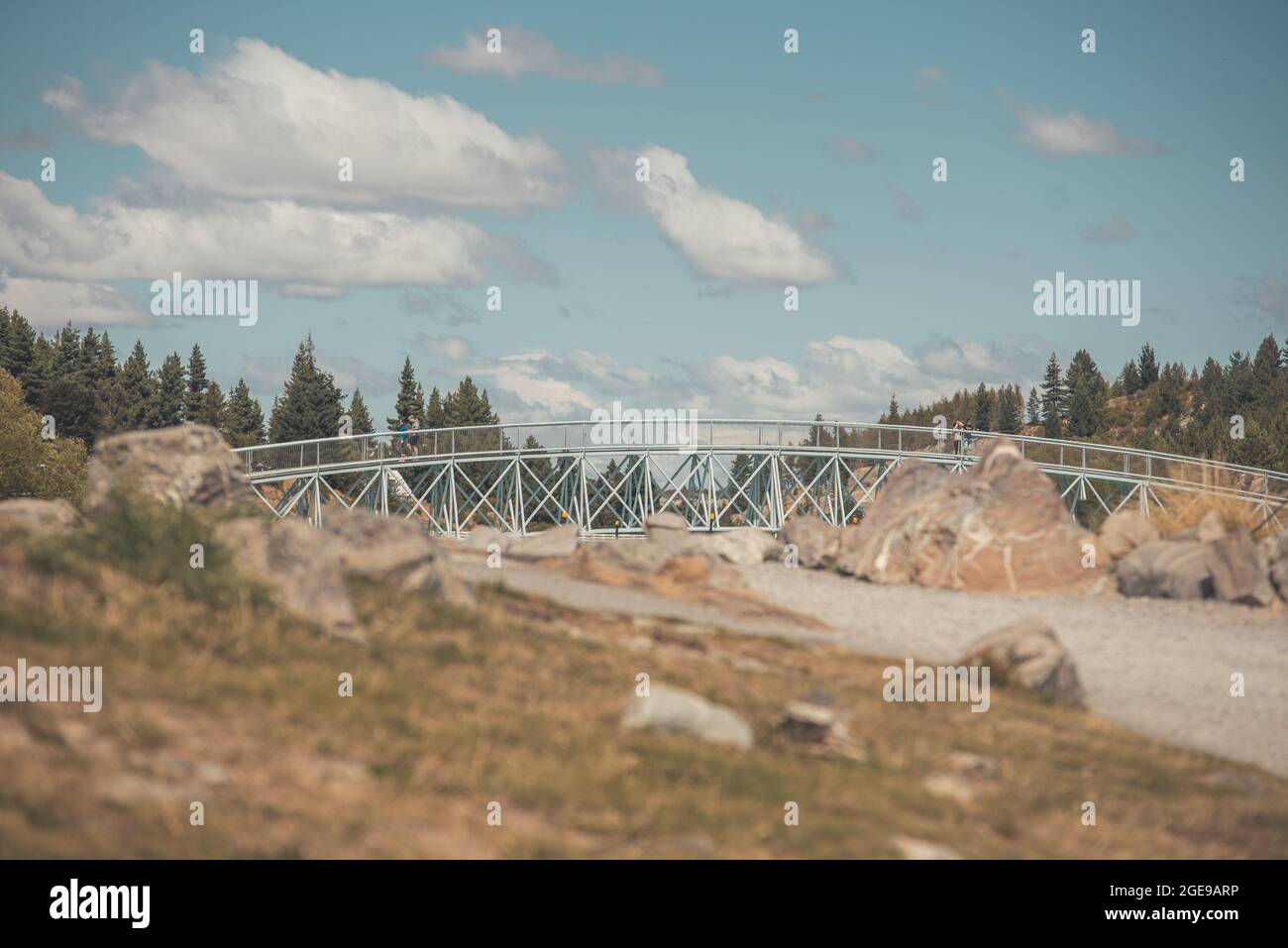 View of Tekapo Lake area in New Zealand Stock Photo - Alamy
