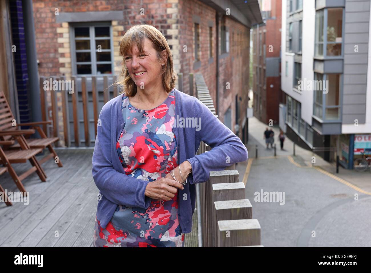 Kathleen Jamie after she was announced the new Makar (National Poet for Scotland) at the Scottish Poetry Library in Edinburgh. Picture date: Wednesday August 18, 2021. Stock Photo
