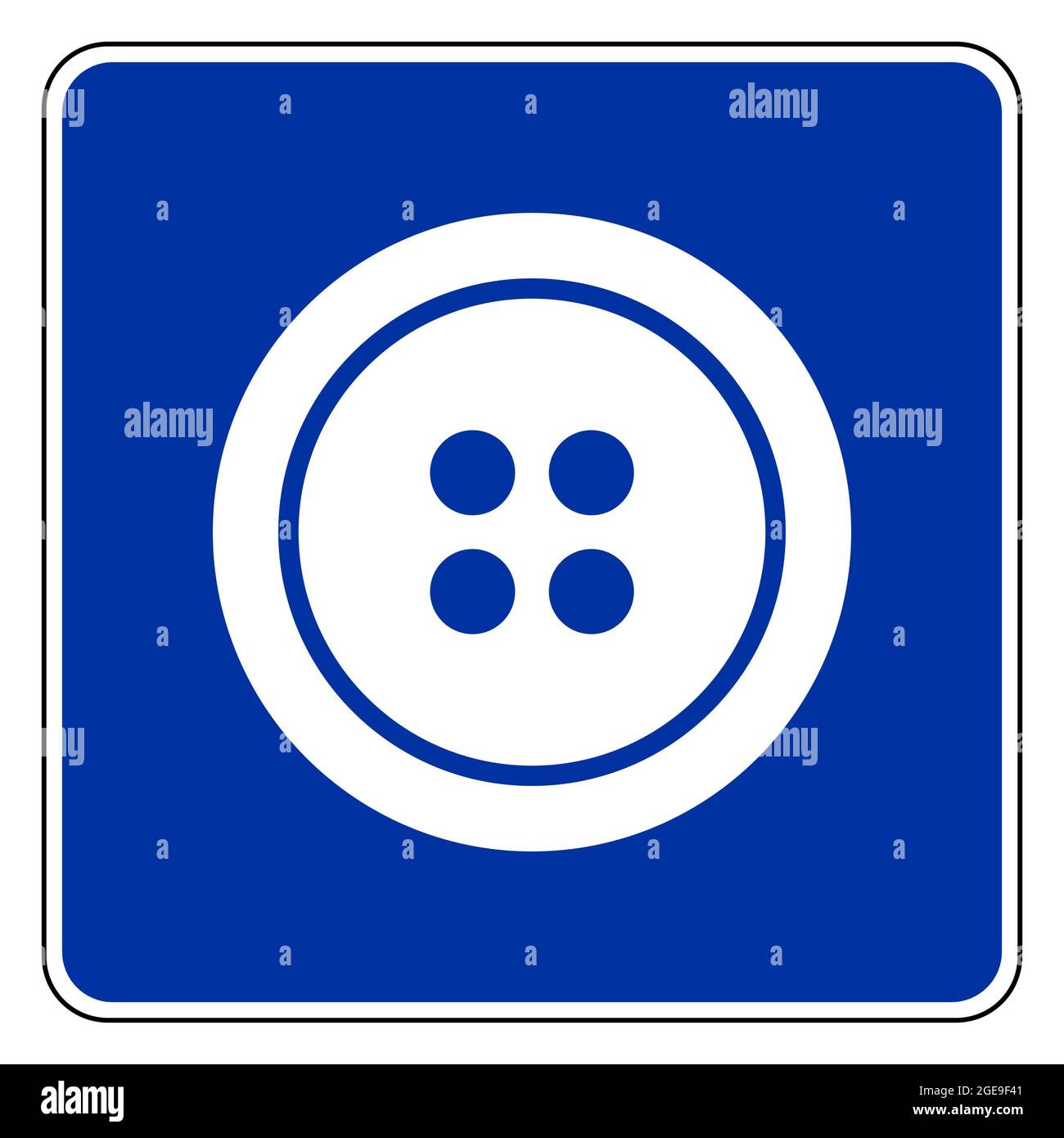 Button and road sign Stock Photo - Alamy