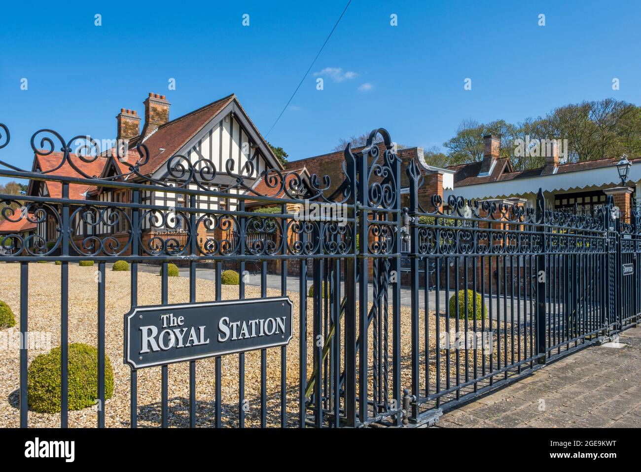 View of Wolferton Station which was the Royal Station. Stock Photo