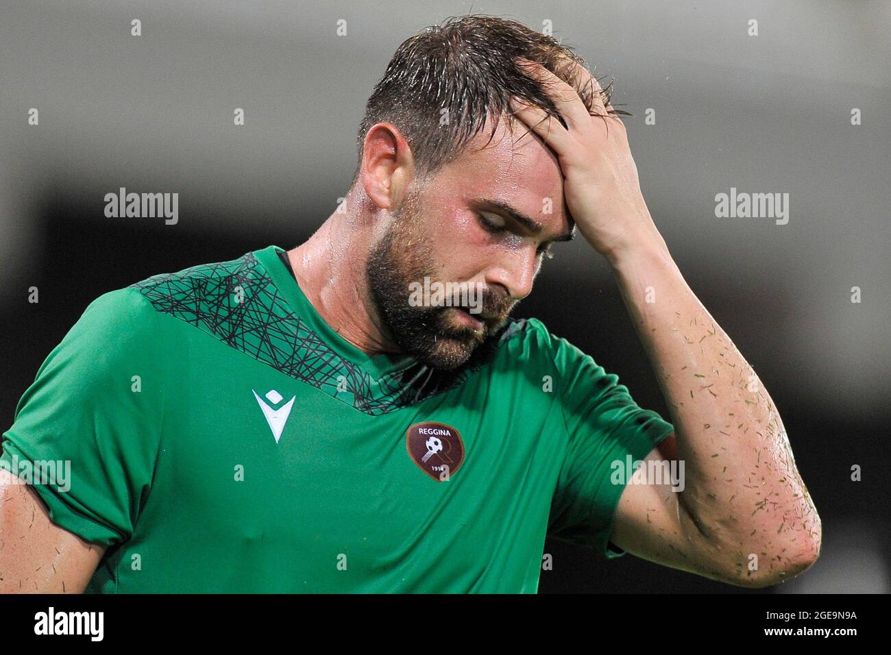 Alessandro Micai player of Reggina, during the Italian Cup match between Salernitana vs Reggina final result 2-0, match played at the Arechi Stadium i Stock Photo