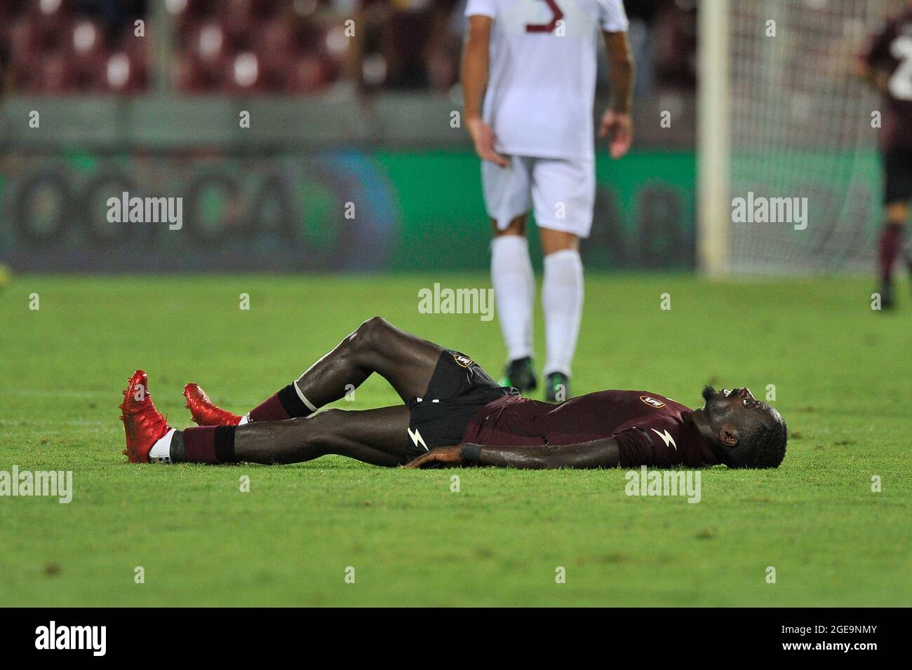 Mamadou Coulibaly player of Salernitana, during the Italian Cup match between Salernitana vs Reggina final result 2-0, match played at the Arechi Stad Stock Photo