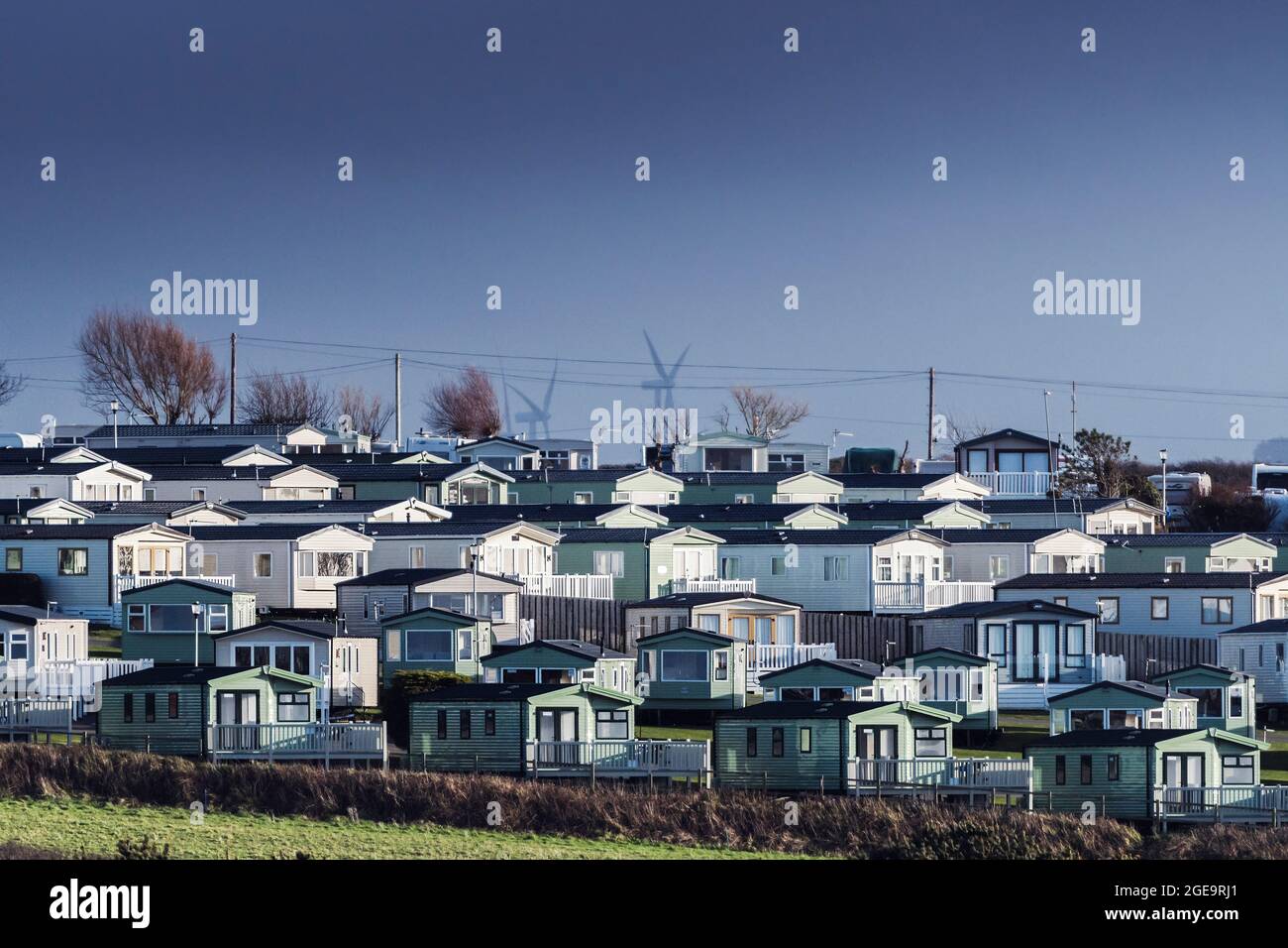 A holiday park in Newquay in Cornwall. Stock Photo