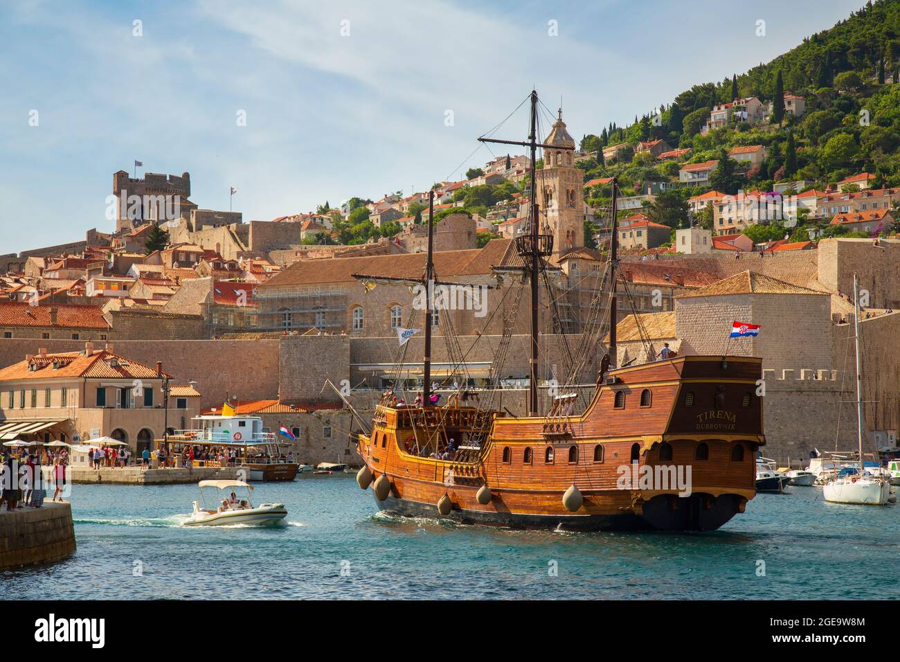 World Cup 2026 team jersey displayed on a historic port ship