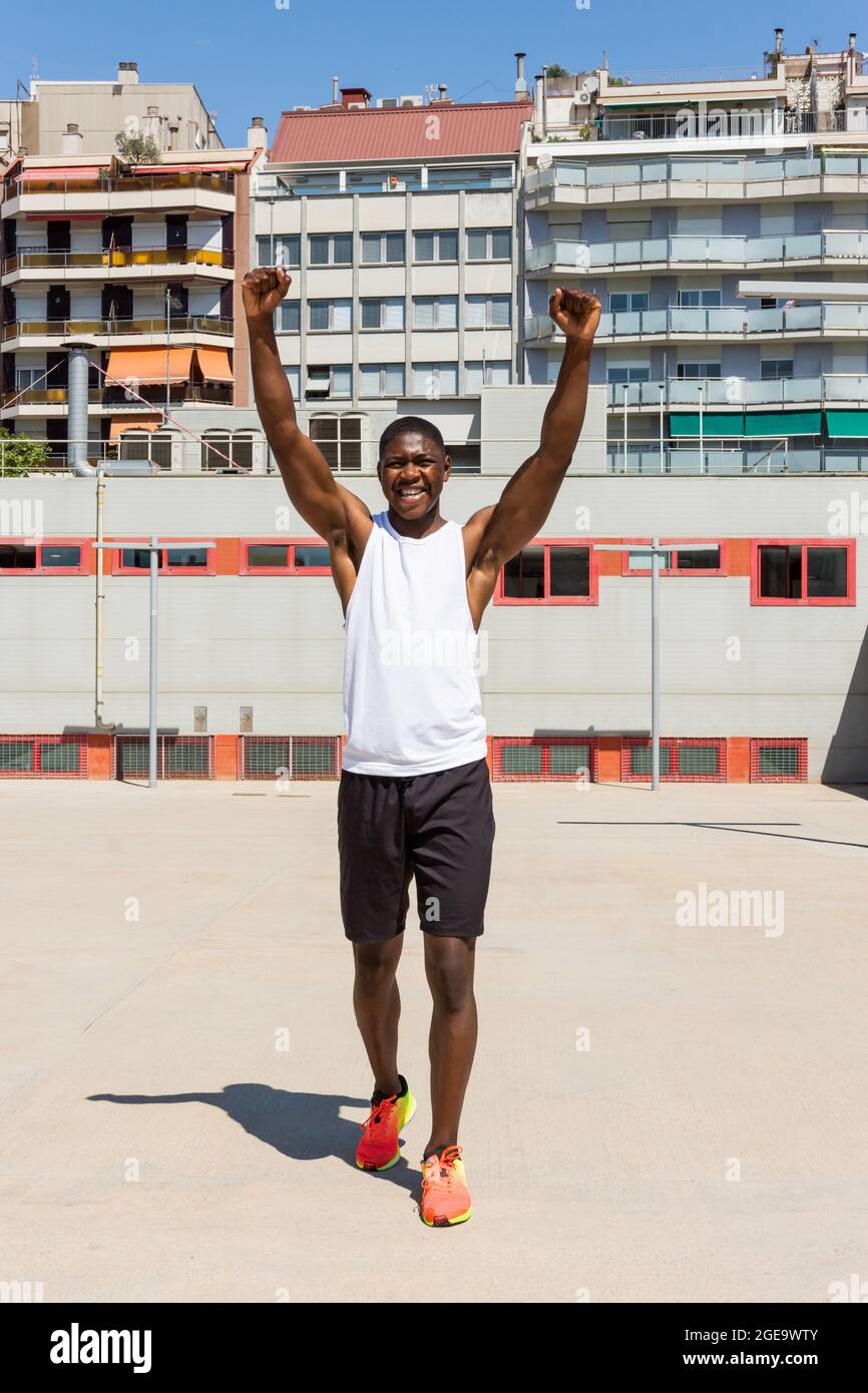 Victorious athlete hi-res stock photography and images - Alamy