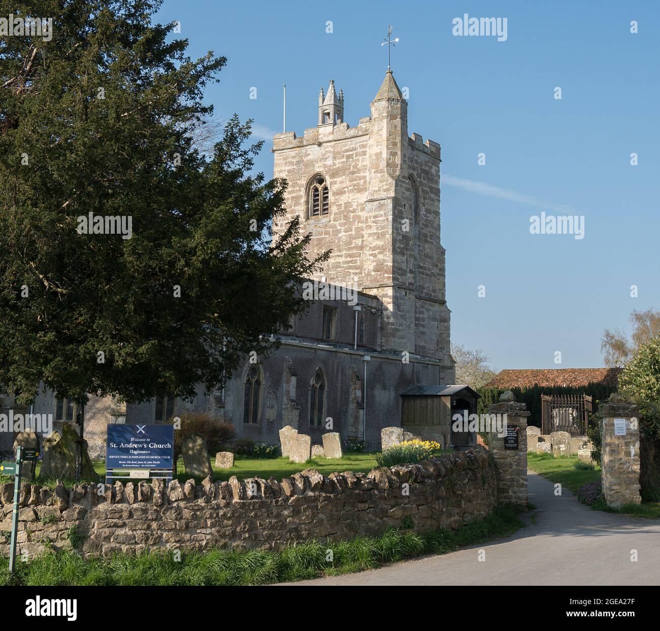 St. Andrew's Church, East Hagbourne, Oxfordshire Stock Photo